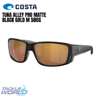 Costa Tuna Alley Pro Matte Black Gold Mirror 580G