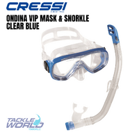 Cressi Ondina Vip Mask & Snorkel Set Clear Blue