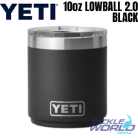 Yeti 10oz Lowball 2.0 (296ml) Black with Magslider Lid 