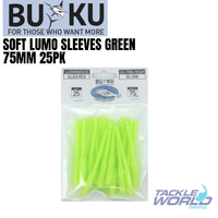 Buku Soft Lumo Sleeves Green 75mm 25pk 