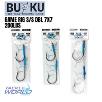 Buku Game Rig Stainless Steel Double Hook 7x7 200lb