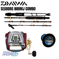 Combo Daiwa Seaborg 800MJ/SB 60XHFD/100lb Braid