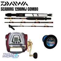 Combo Daiwa Seaborg 1200MJ/SB 60XHFD/100lb Braid
