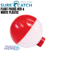 Surecatch Float Packs Red & White Plastic