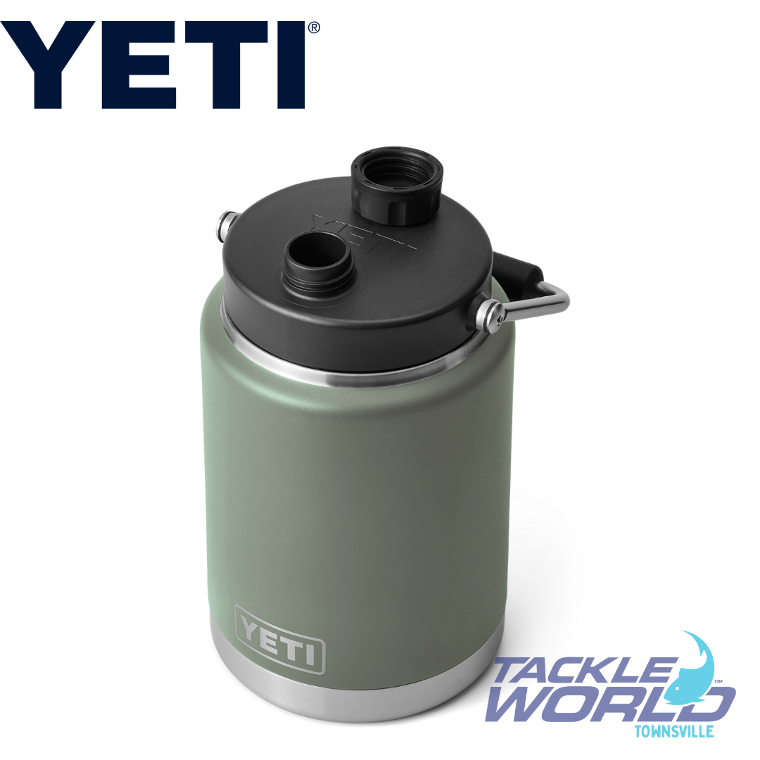  YETI Rambler Half Gallon Jug, Vacuum Insulated, Stainless Steel  with MagCap, Camp Green : Home & Kitchen