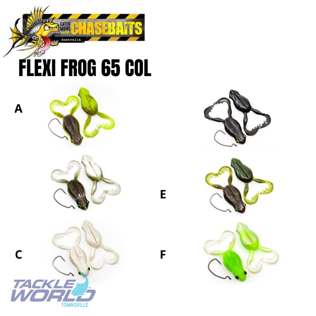 Chasebaits Flexi Frog 65mm 3pc