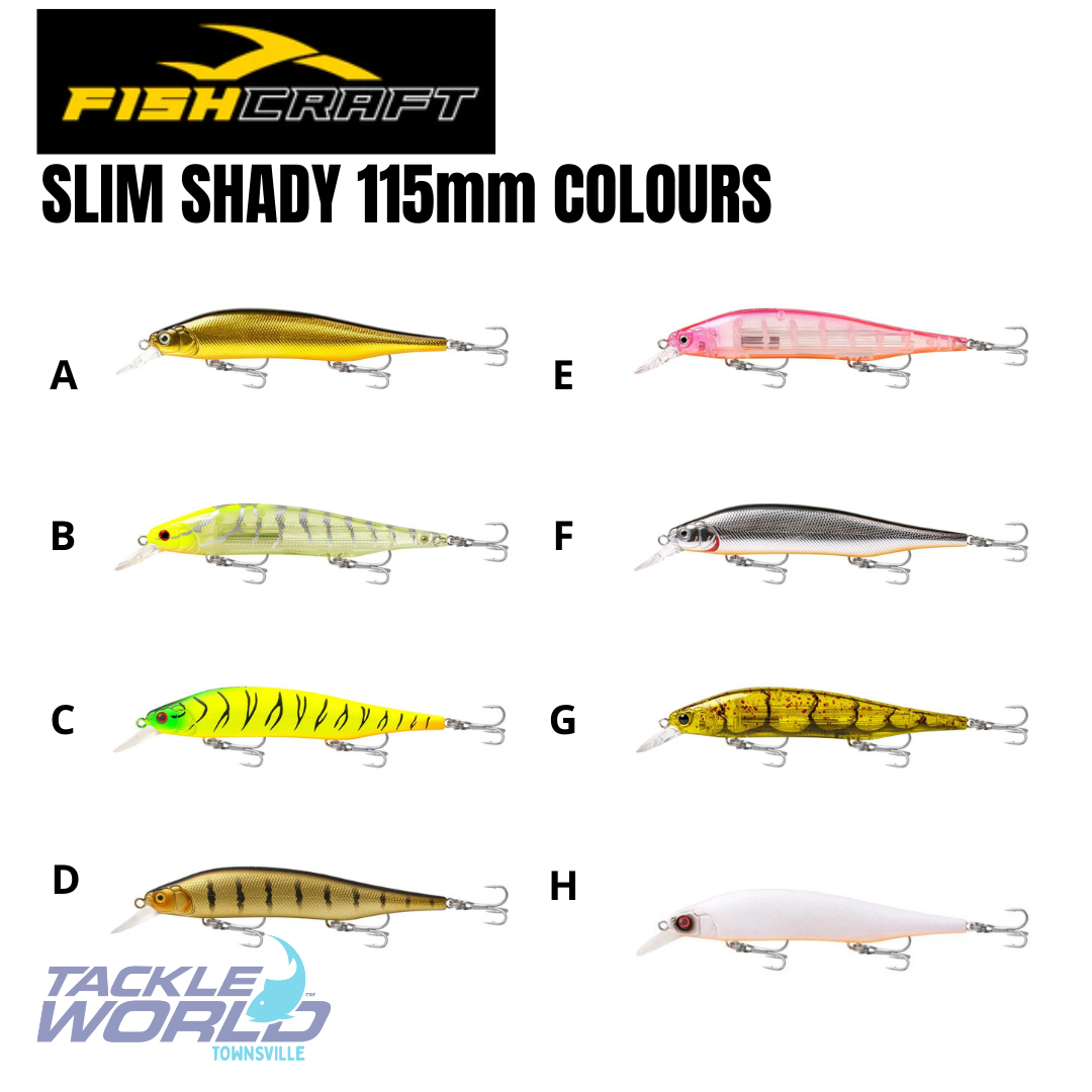 Fishcraft Slim Shady 115 Chartreuse UV Tiger