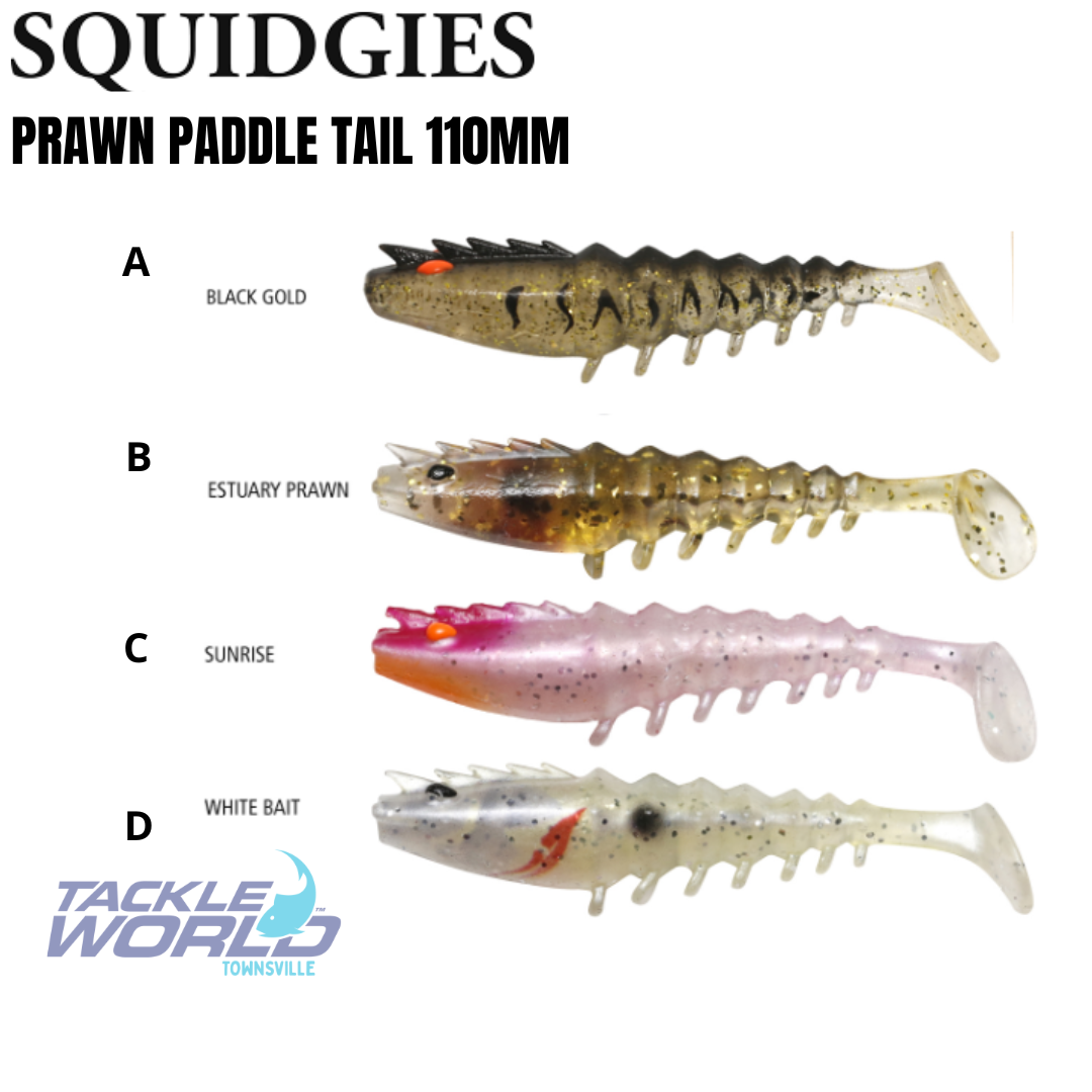 Squidgies Prawn Paddle Tail 110mm