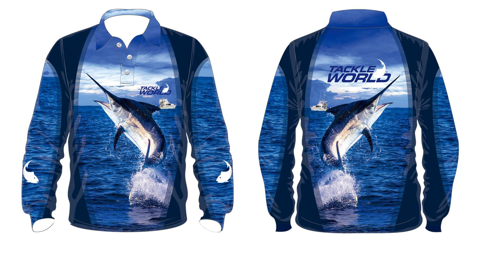 Tackle World Fishing Shirt V2 Marlin - Adult
