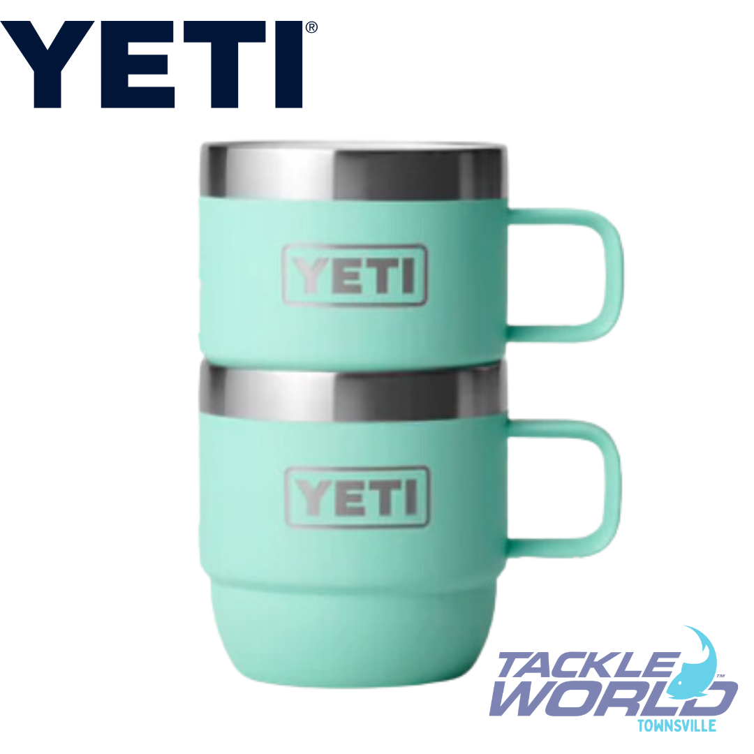 YETI Rambler 6 oz Stackable Mug, Stainless Steel, Vacuum Insulated  Espresso/Coffee Mug, 2 Pack, Seafoam