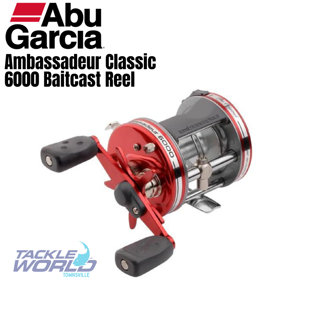 Abu 6000 Red Baitcaster Reel