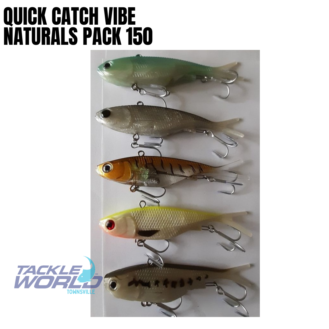 Quick Catch Vibe 5 Pack 150mm 70g - Naturals - Quickcatch
