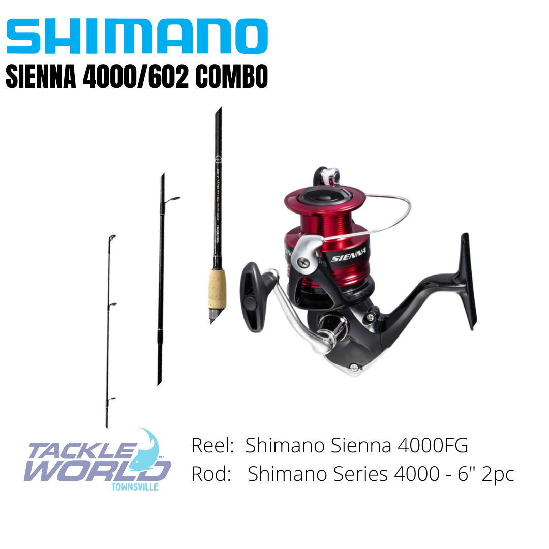 Combo Shim Sienna 4000FG - Series 4000 6' 2Pc - Shimano