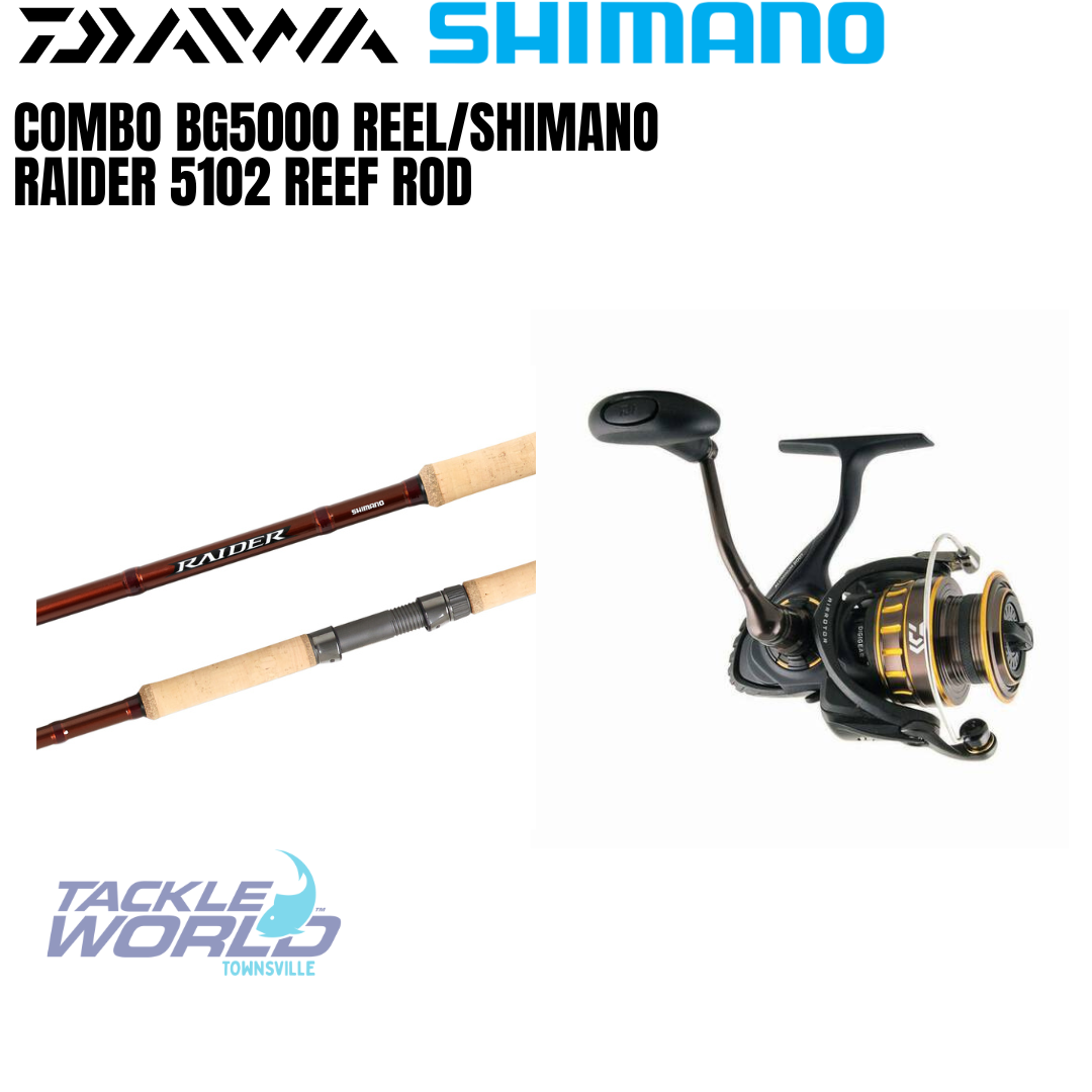 Combo Daiwa BG5000/Shimano Raider 5102 Reef Rod