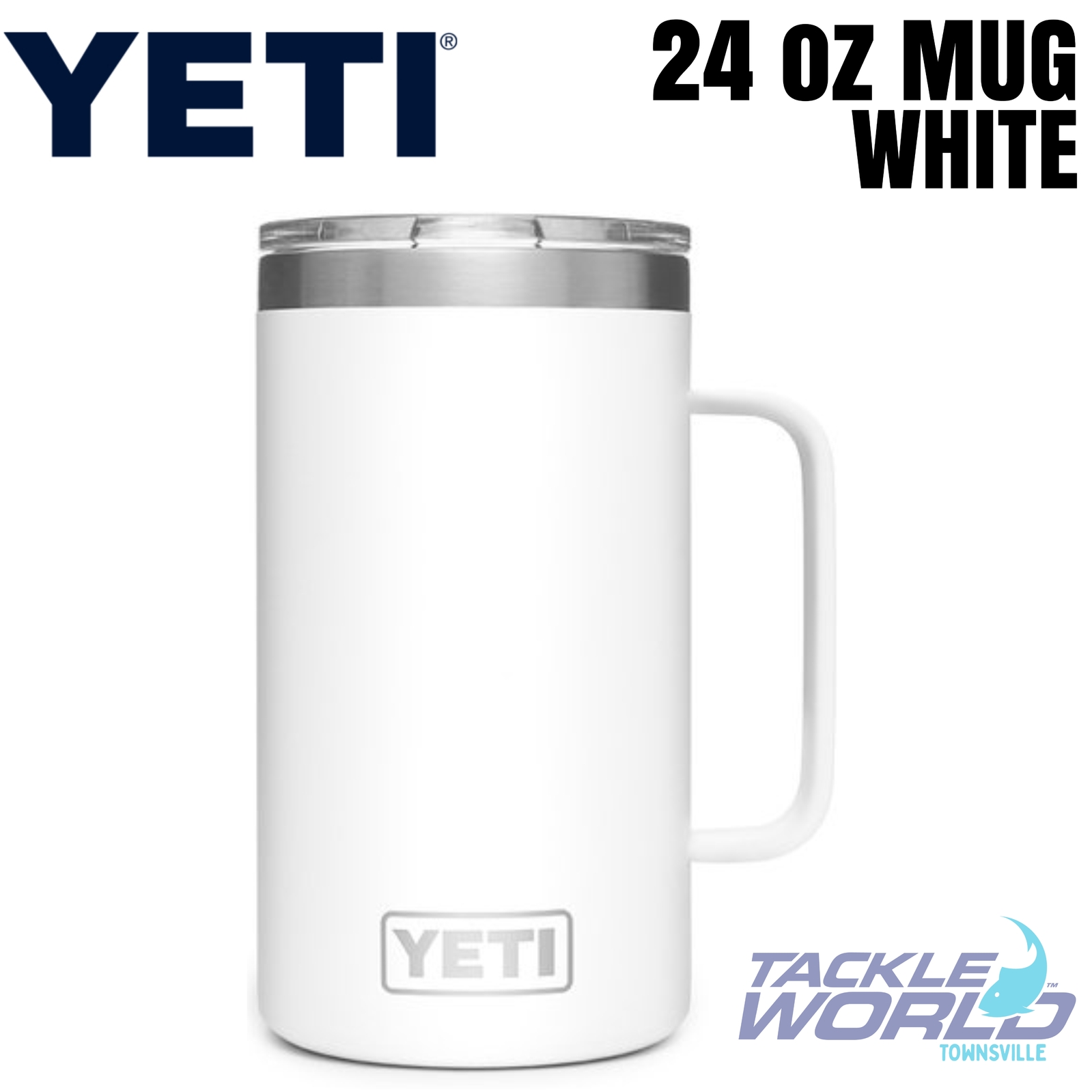 Yeti 24oz Mug (710ml) White with Magsilder Lid
