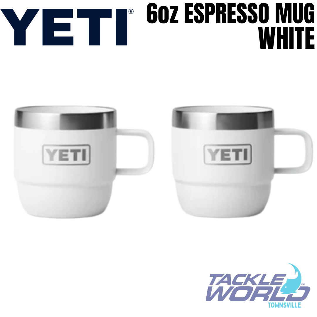  YETI Rambler 6 oz Stackable Mug, Stainless Steel, Vacuum  Insulated Espresso/Coffee Mug, 2 Pack, White: Home & Kitchen