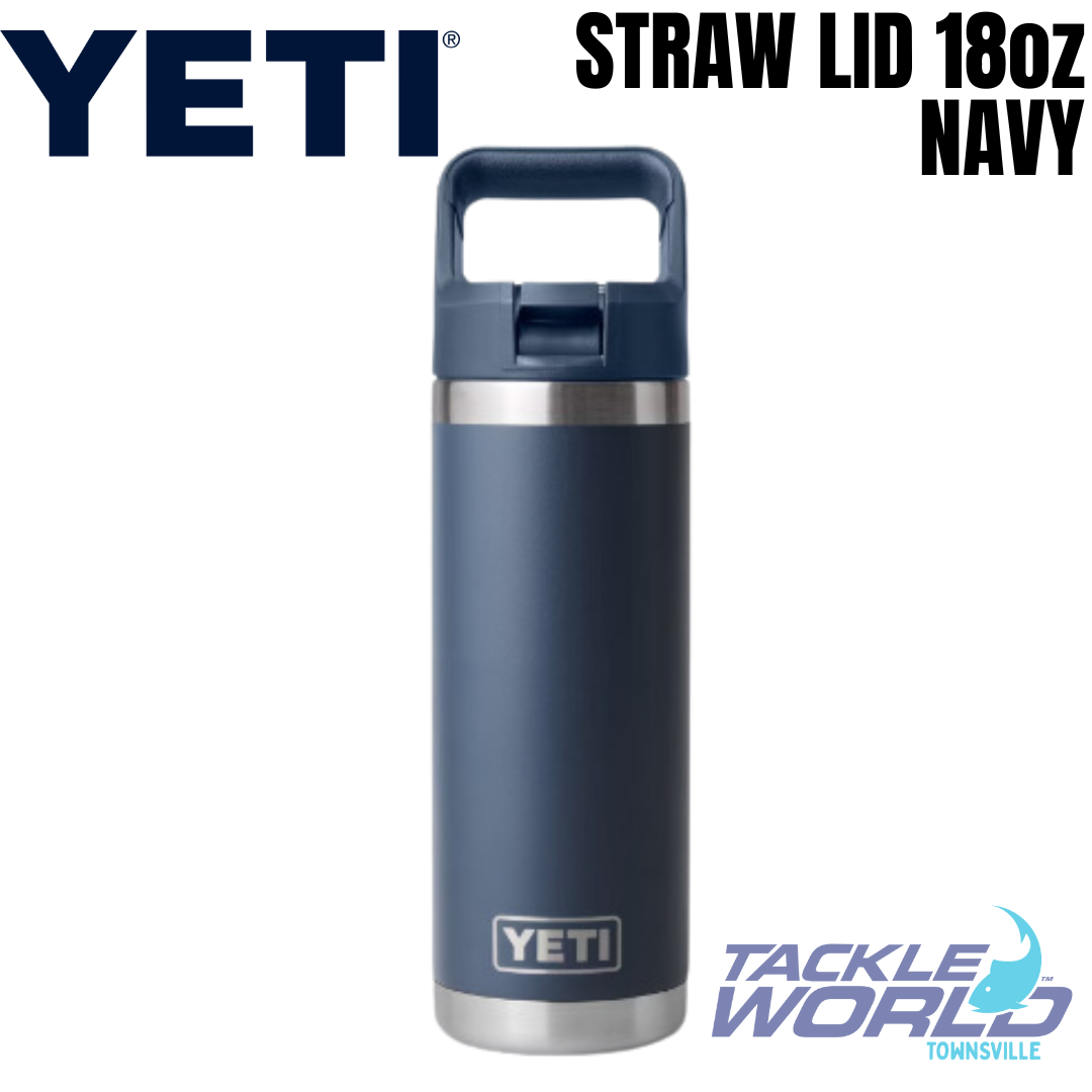 Yeti Rambler 18 Oz Water Bottle with Color-Matched Straw Cap