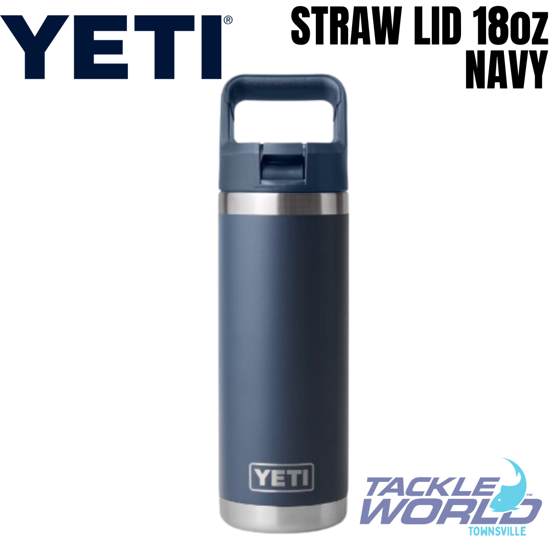 YETI 18 oz. Rambler Bottle with Color-Matched Straw Cap