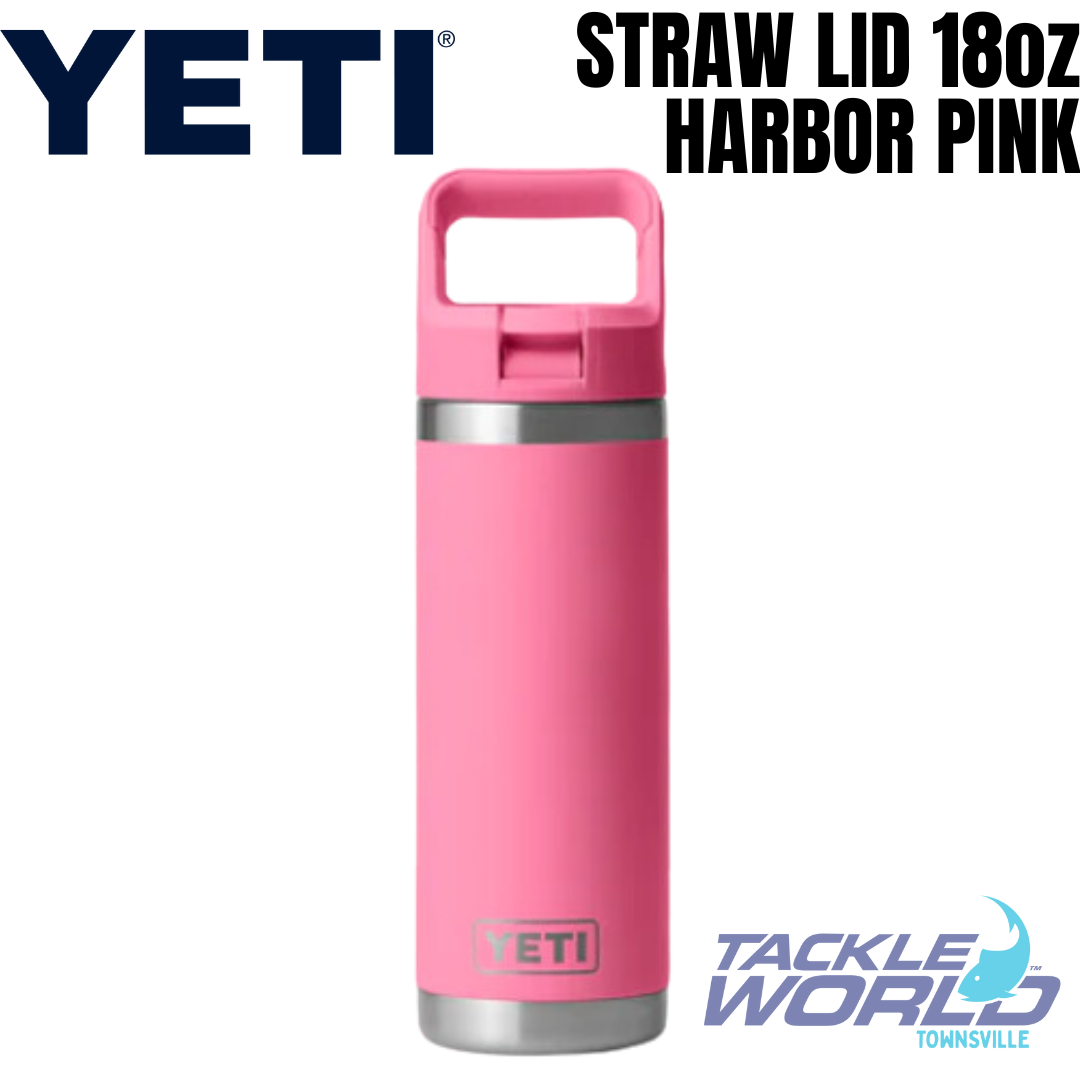 YETI Rambler Jr. 12 oz Kids Bottle, with Straw Cap, Harbor Pink 