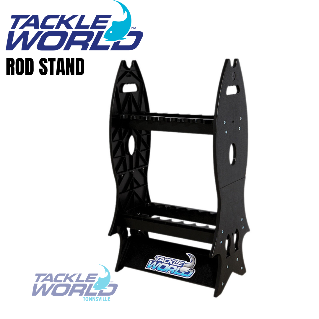 Tackle World Rod Stand Fish Shape 16 Rod