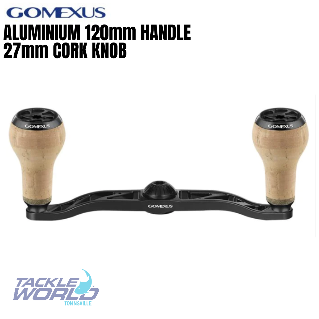 Gomexus 120mm Aluminium Handle 27mm Cork Knob Black