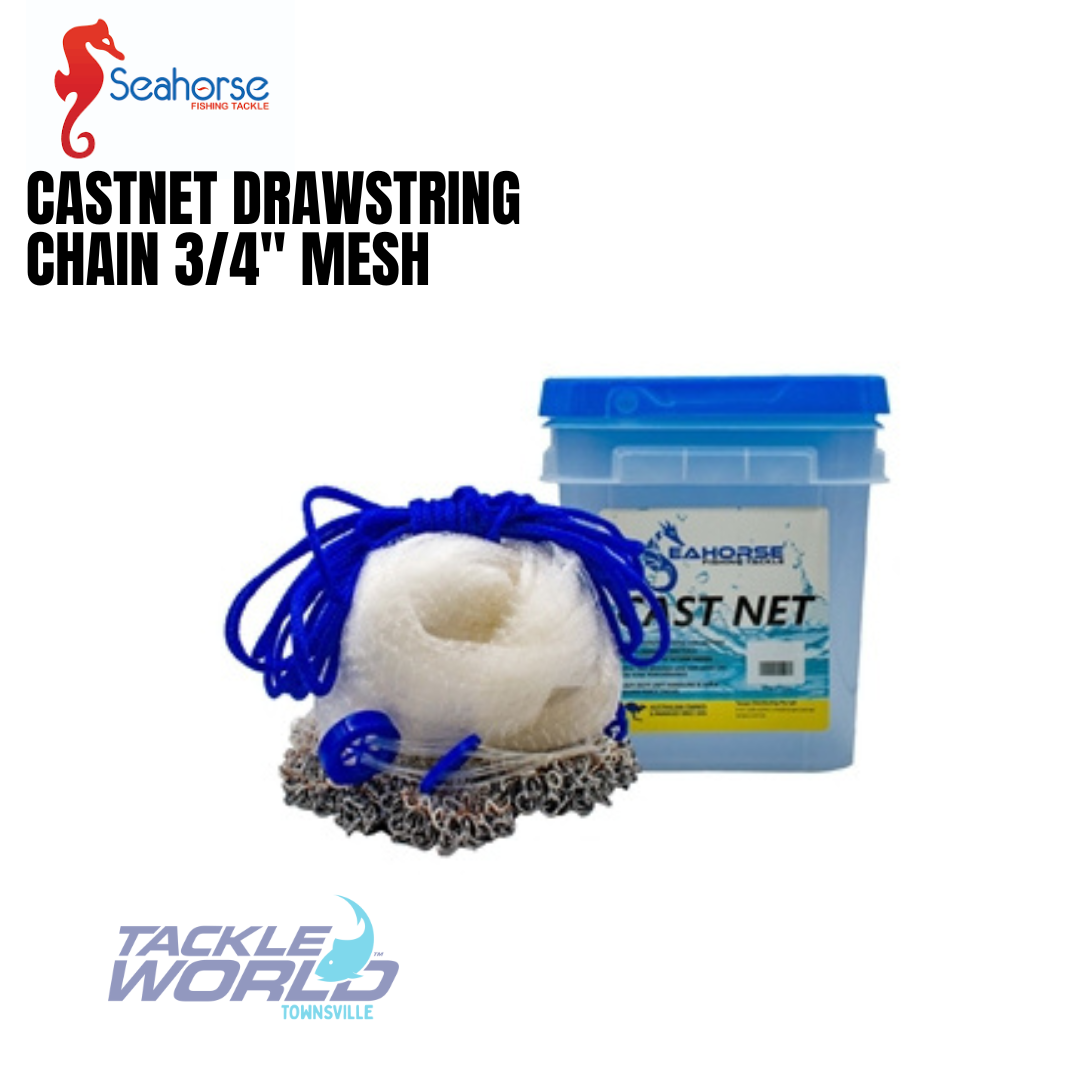 Castnet Seahorse Drawstring Chain 3/4 Mesh