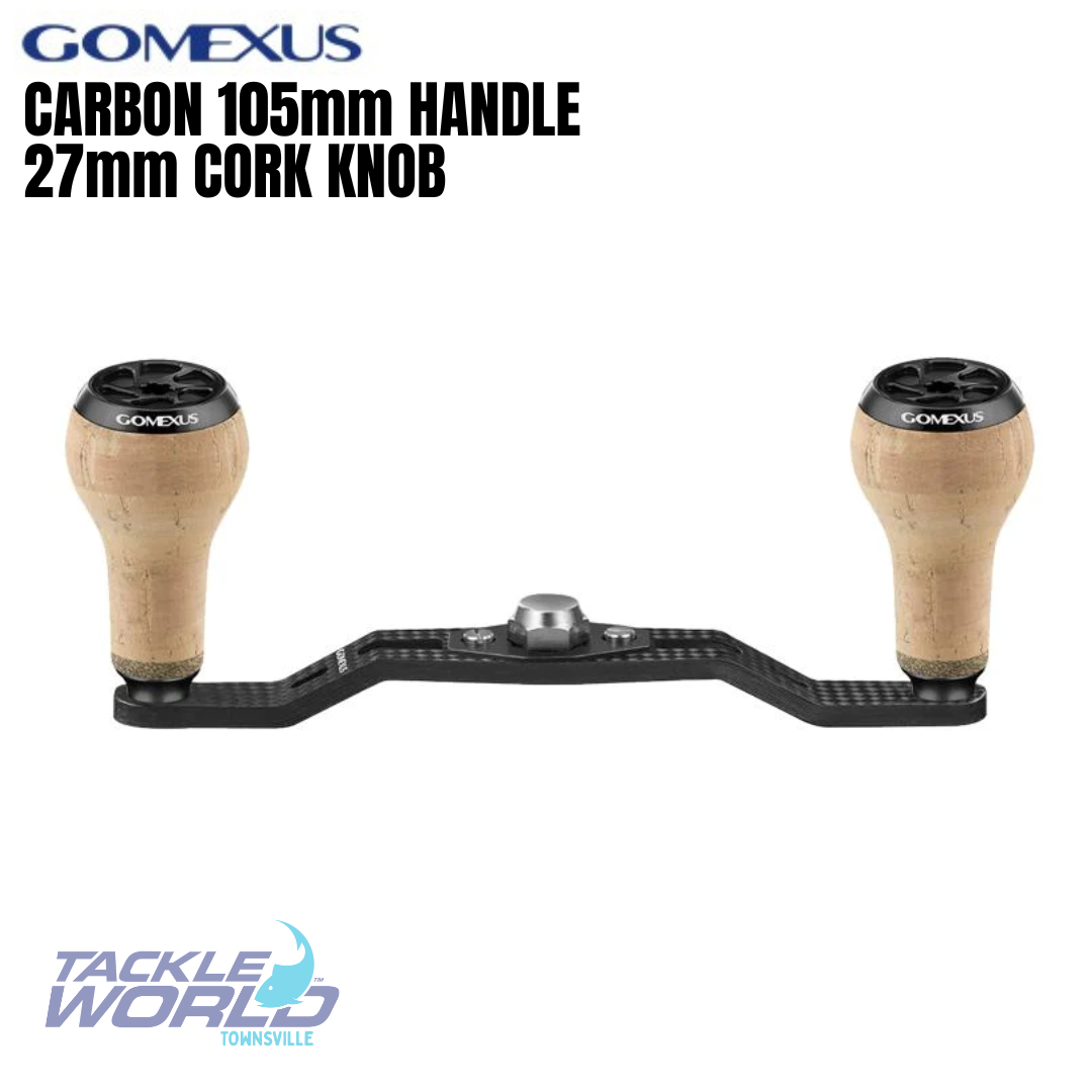 Gomexus 105mm Carbon Handle 27mm Cork Knob Black