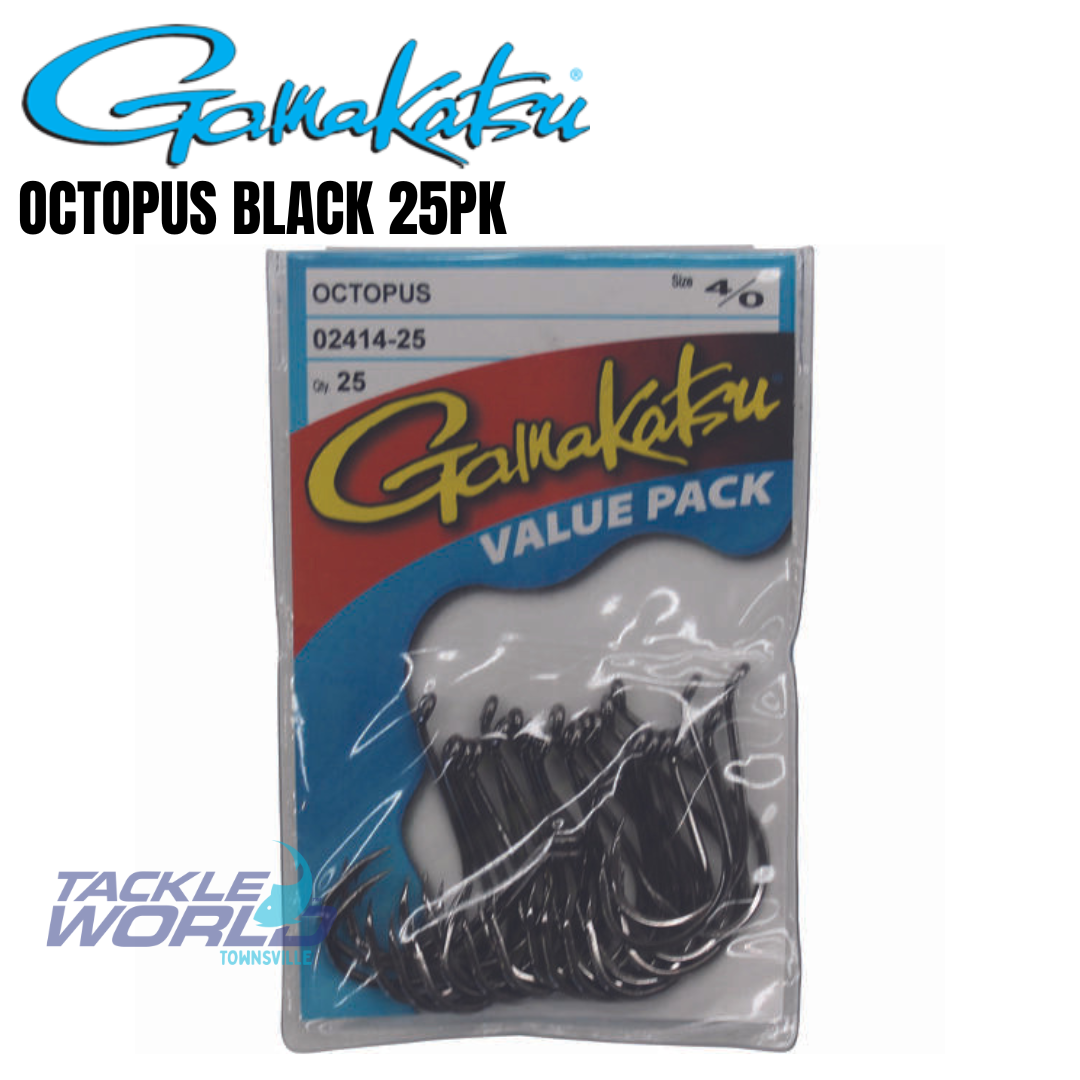 Gamakatsu Octopus Black 25pk