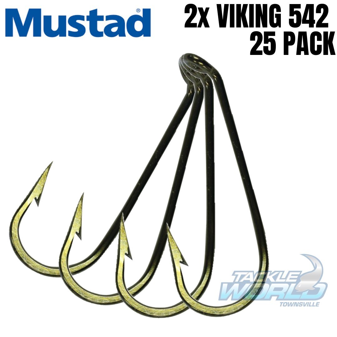 Mustad 3565NI Treble Hooks – 3/0, 2X Strong, Nickel Plated, 25-Pack, Saltwater Freshwater