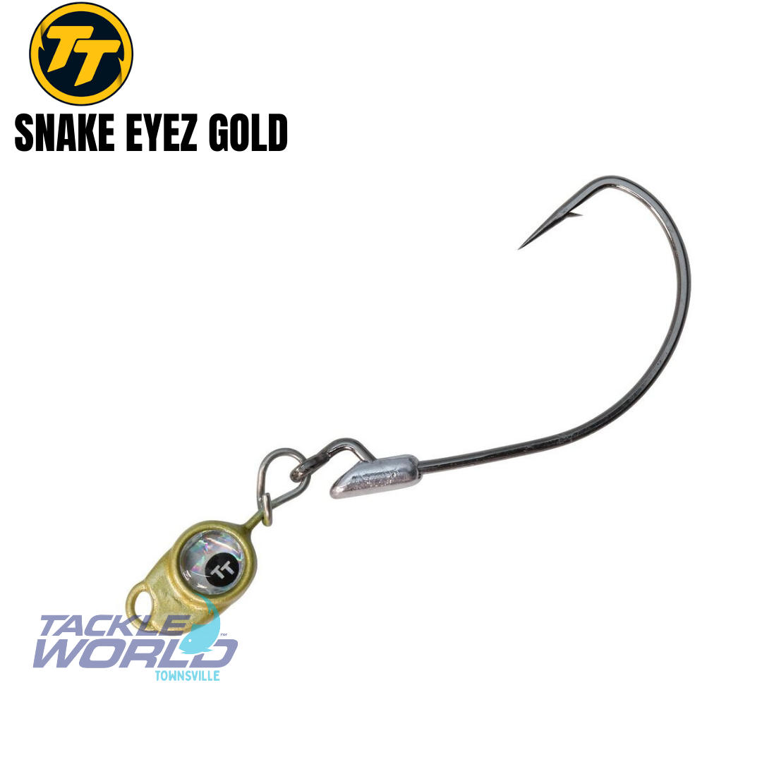 TT Jig Head Snake EyeZ Gold - Tackle Tactics