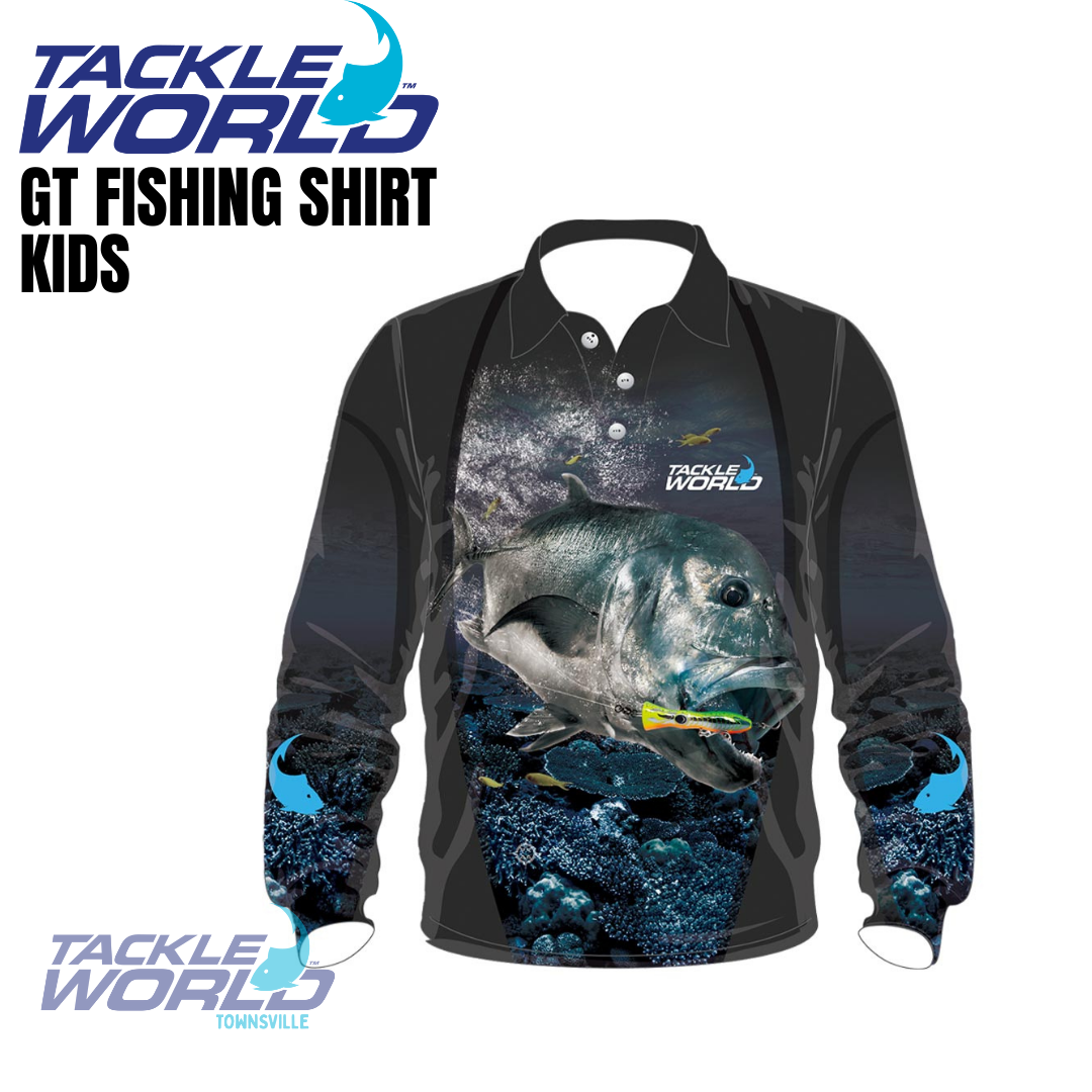 Tackle World Fishing Shirt V2 Reef Fish - Kids