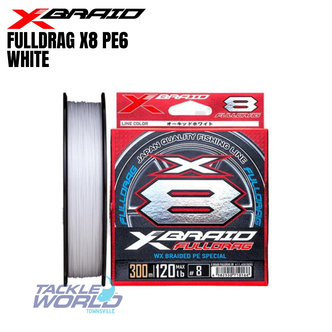 X-Braid Fulldrag X8 Braid 300m White - XBraid