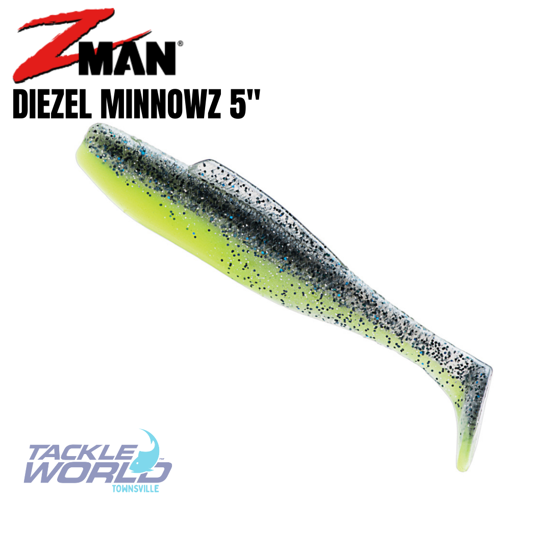 Zman, Lures, 5, Diezel, Minnowz, Paddle, Tail, Soft, Fishing