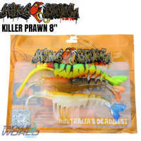 King Brown Killer Prawn 8" Rasta/Deadly/Tiger