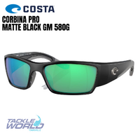 Costa Corbina Pro Matte Black Green Mirror 580G