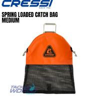 Cressi Spring Loaded Catch Bag Medium Orange