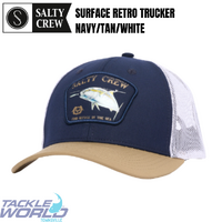 Cap Salty Crew Surface Retro Trucker Navy/Tan/White