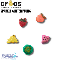 Crocs JIBBITZ Sparkle Glitter Fruits 5 Pack