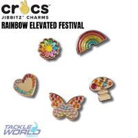 Crocs JIBBITZ Rainbow Elevated Festival 5 Pack