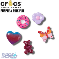 Crocs JIBBITZ Purple & Pink Fun 5 Pack