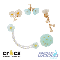 Crocs JIBBITZ Blue Dainty Floral 5 Pack
