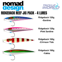 Nomad Ridgeback Reef Jig Pack 4 Lures