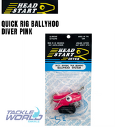 Head Start Quick Rig Ballyhoo Diver Pink