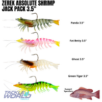 Zerek Absolute Shrimp 3.5" Jack Pack - 4 Lures