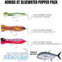 Nomad Bluewater GT Popper Pack - 3 Lures