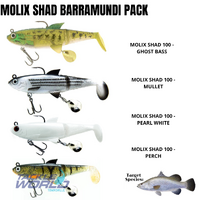 Molix Shad Barramundi Swimbait Pack - 4 Lures