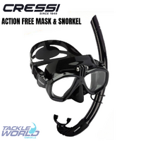 Cressi Mask Action Free and Snorkel Black