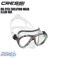 Cressi Big Eyes Evolution Mask Clear Red