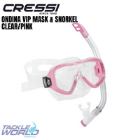 Cressi Ondina Vip Mask & Snorkle Set Clear Pink