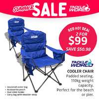Tackle World Cooler Chair 2 for $99